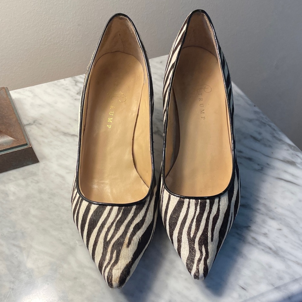 Ivanka Trump Black and White Zebra Heels